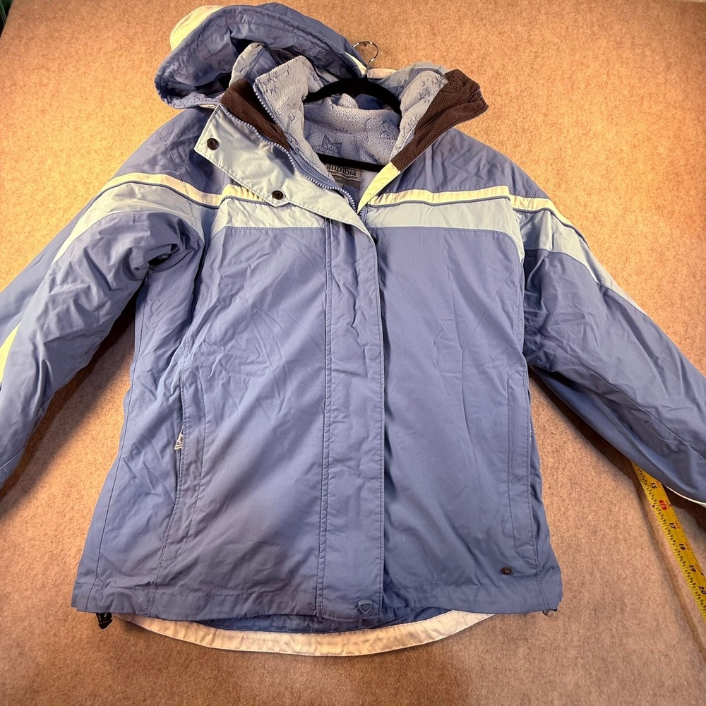 Columbia Vertex Core Interchange Blue Colorblock 3-in-1 Jacket Womens Large